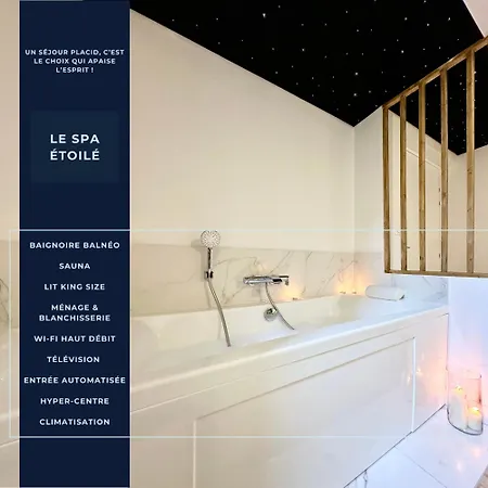 Le Spa Etoile - Baignoire Balneo Et Sauna Privatif Mont-de-Marsan Extérieur photo