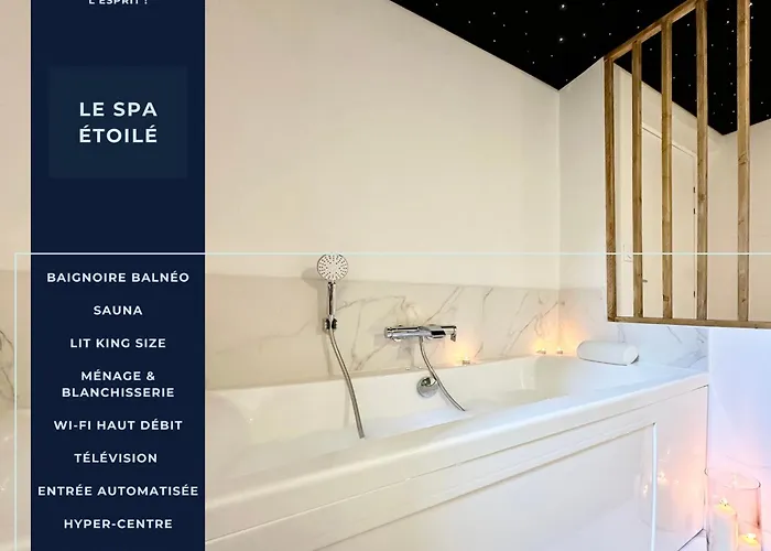 Le Spa Etoile - Baignoire Balneo Et Sauna Privatif
